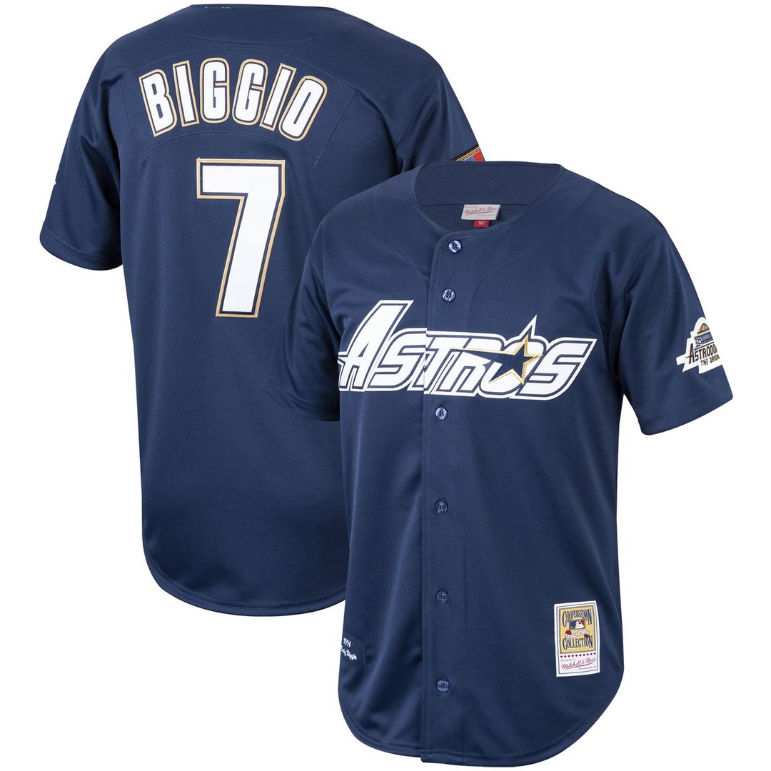 Craig Biggio Houston Astros 1994 Jersey - Navy
