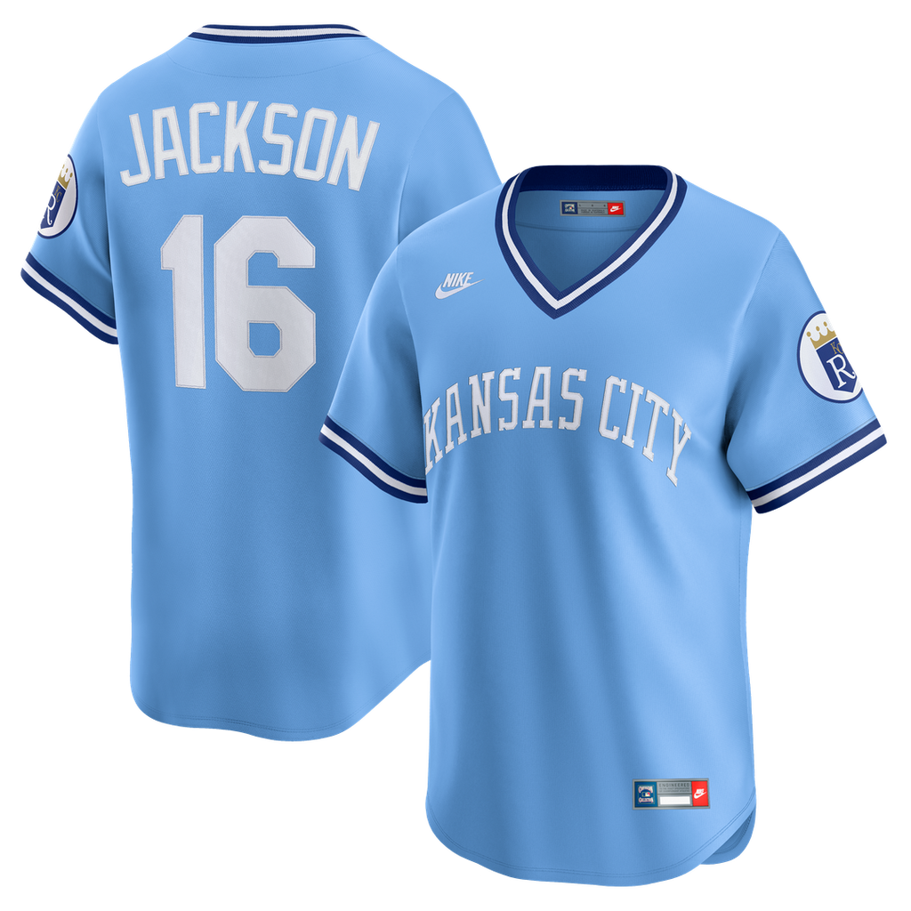 Bo Jackson Kansas City Royals Throwback Jersey - Light Blue