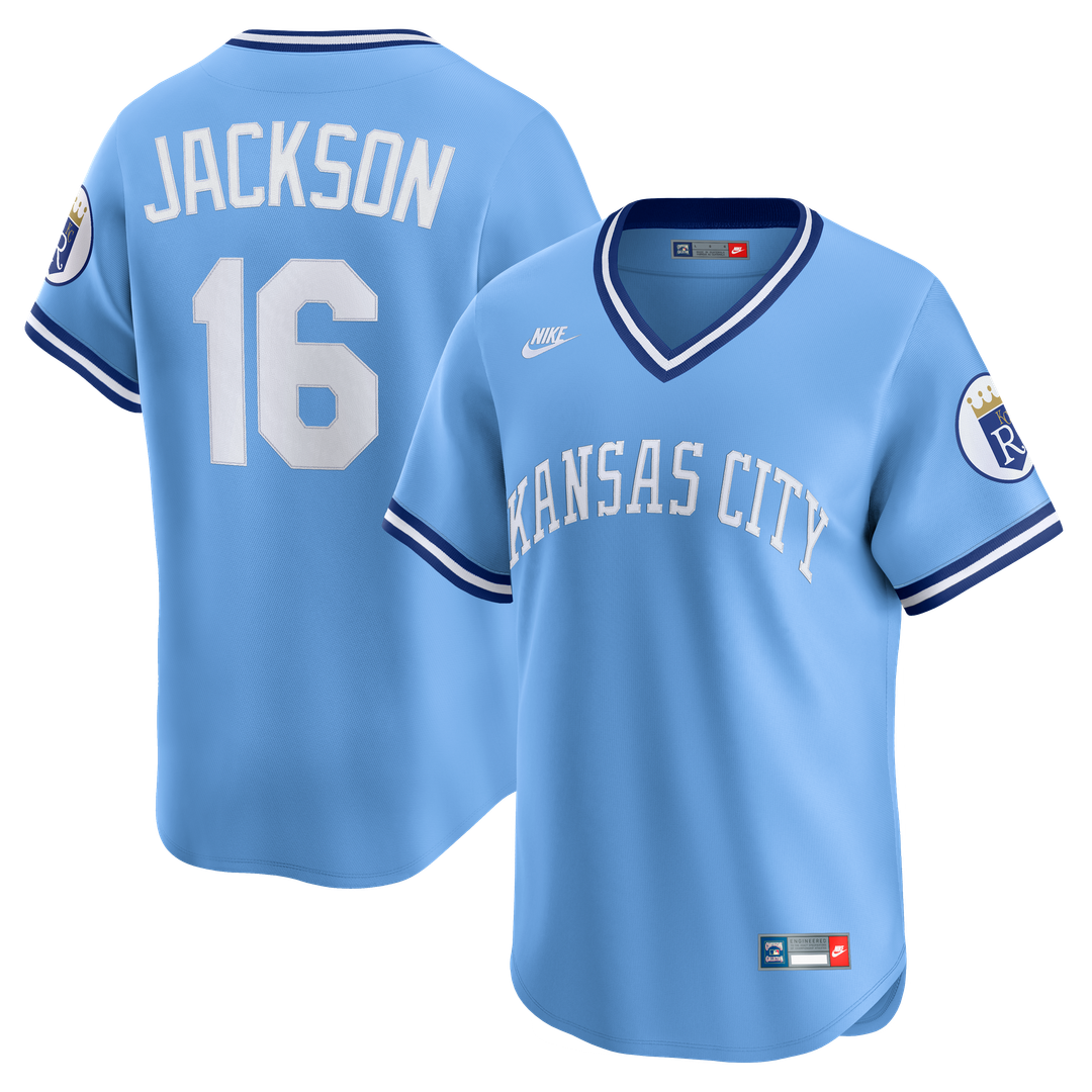 Bo Jackson Kansas City Royals Throwback Jersey - Light Blue