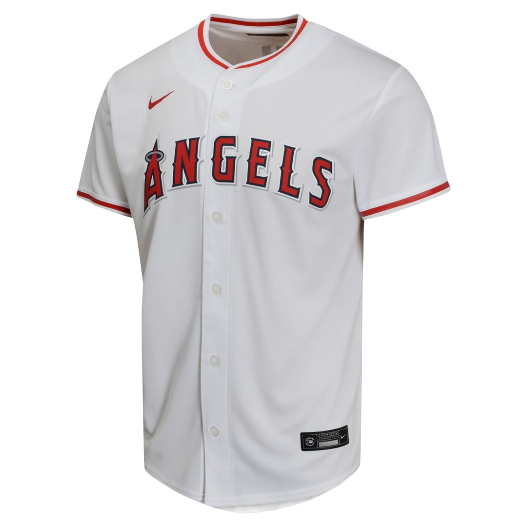 Mike Trout Los Angeles Angels Youth Home Jersey - White