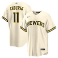 Jackson Chourio Milwaukee Brewers Home Jersey - Cream