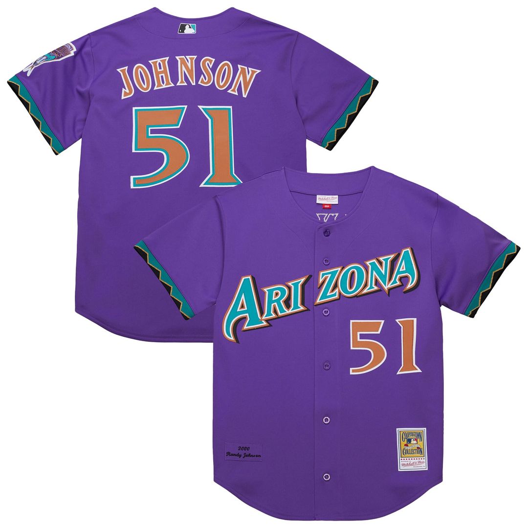 Randy Johnson Arizona Diamondbacks 2000 Throwback Jersey - Purple