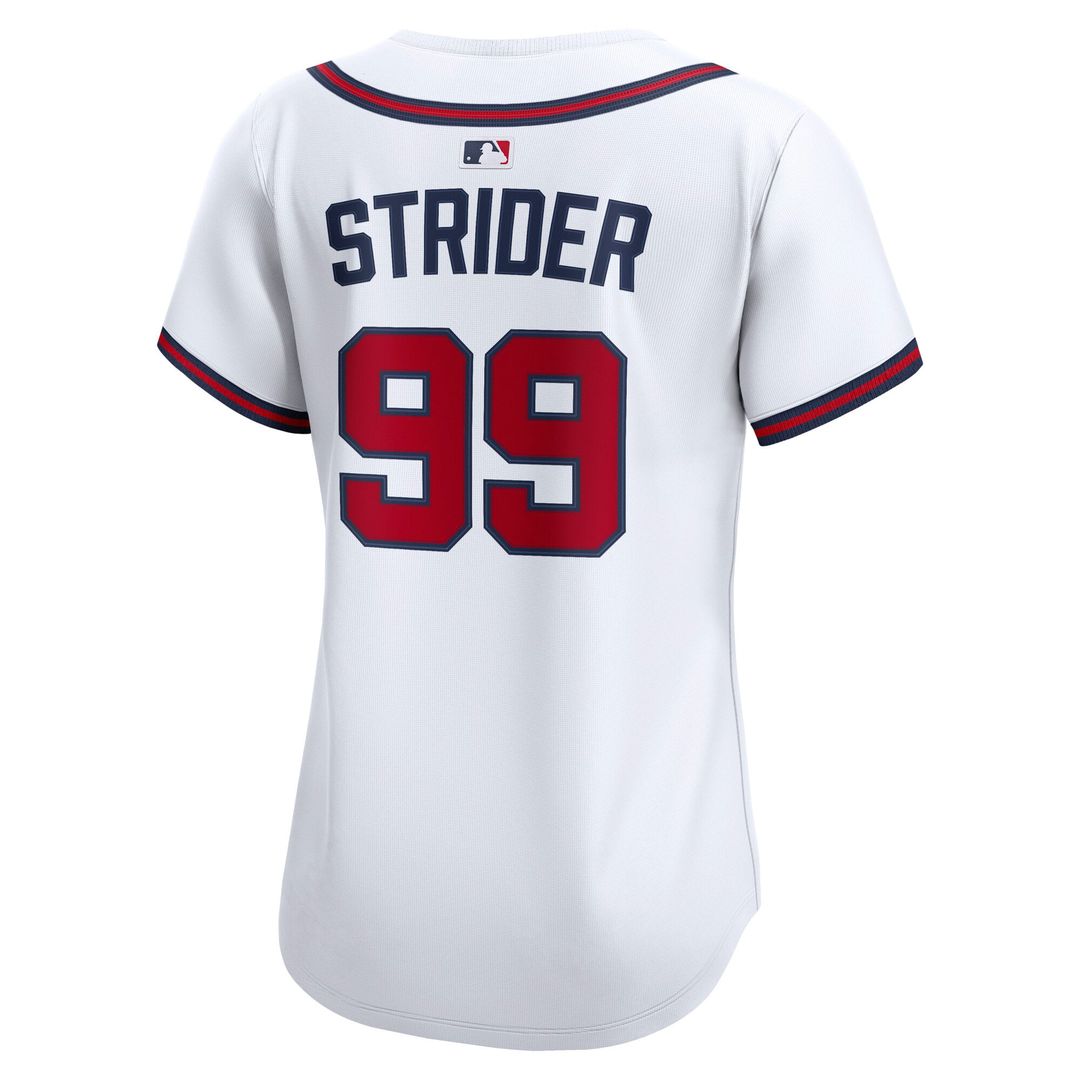 Spencer Strider Atlanta Braves Women's Home Jersey - White