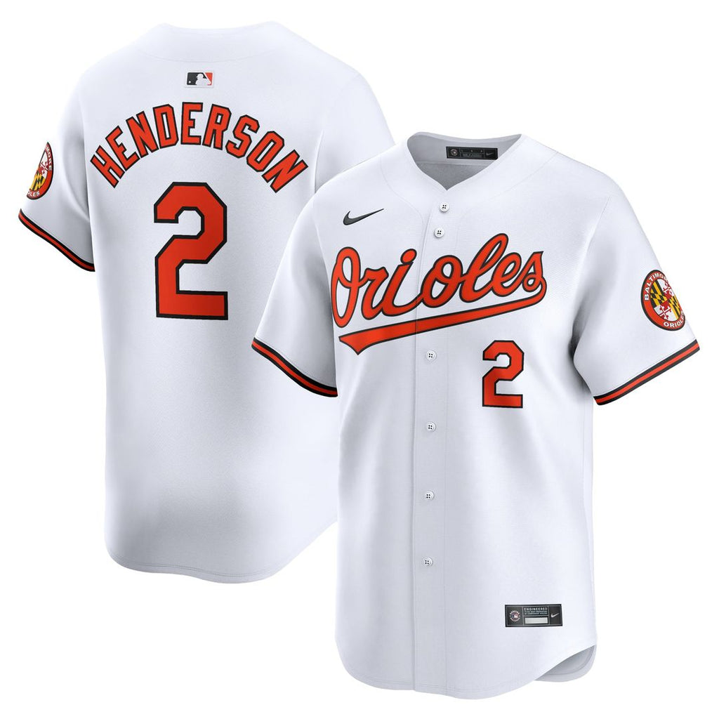 Gunnar Henderson Baltimore Orioles Home Jersey - White