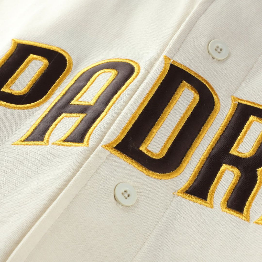 San Diego Padres Big & Tall Two-Color Fashion Jersey - Cream/Brown