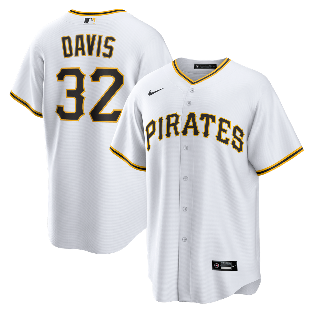 Henry Davis Pittsburgh Pirates Home Jersey - White