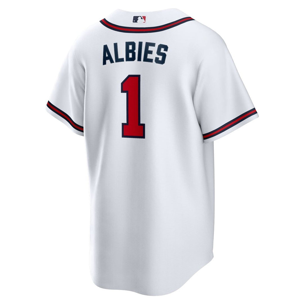 Ozzie Albies Atlanta Braves Home Replica Player Name Jersey - White