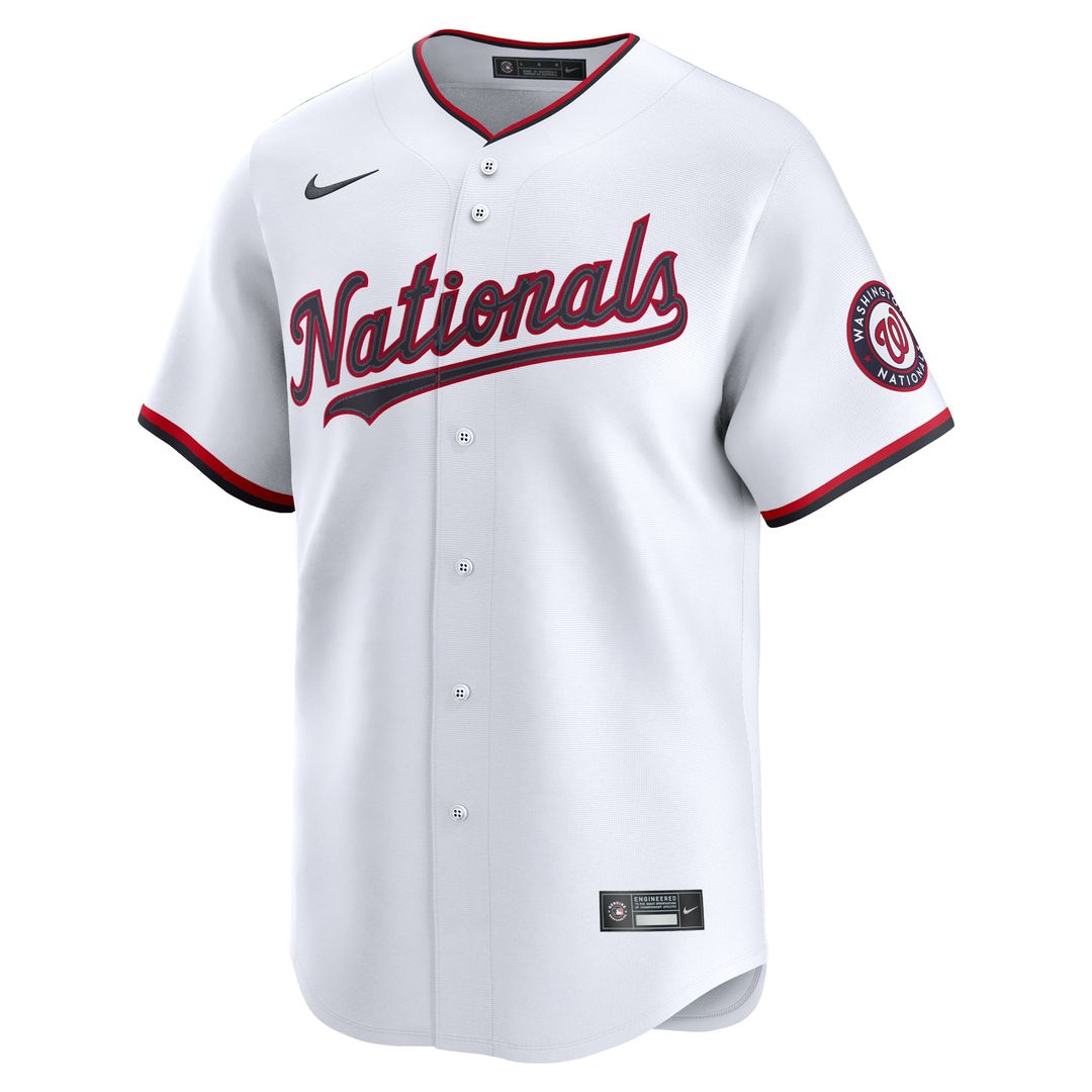 Washington Nationals Home Limited Custom Jersey - White