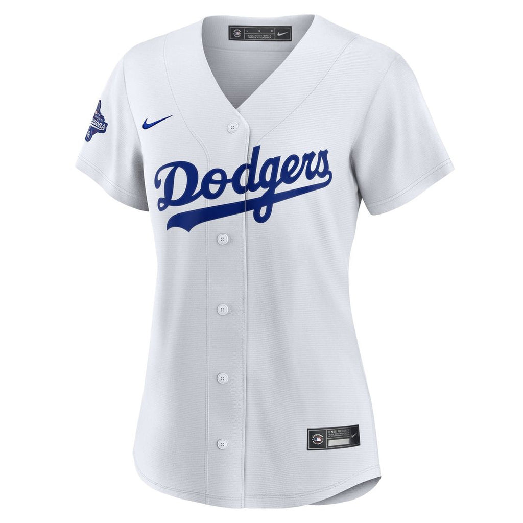 Clayton Kershaw Los Angeles Dodgers Women's Home 2025 Championship Champions Jersey - White