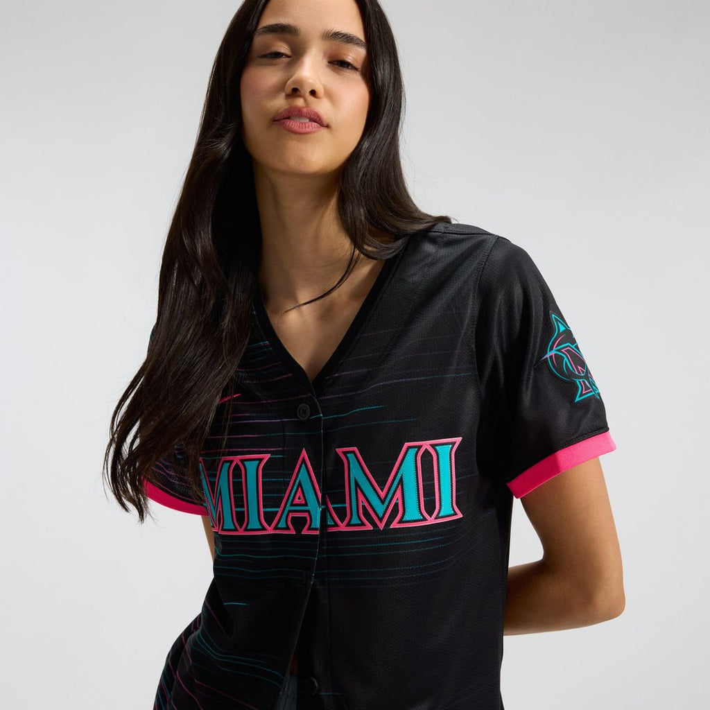 Miami Marlins Women's 2025 Jersey - Black