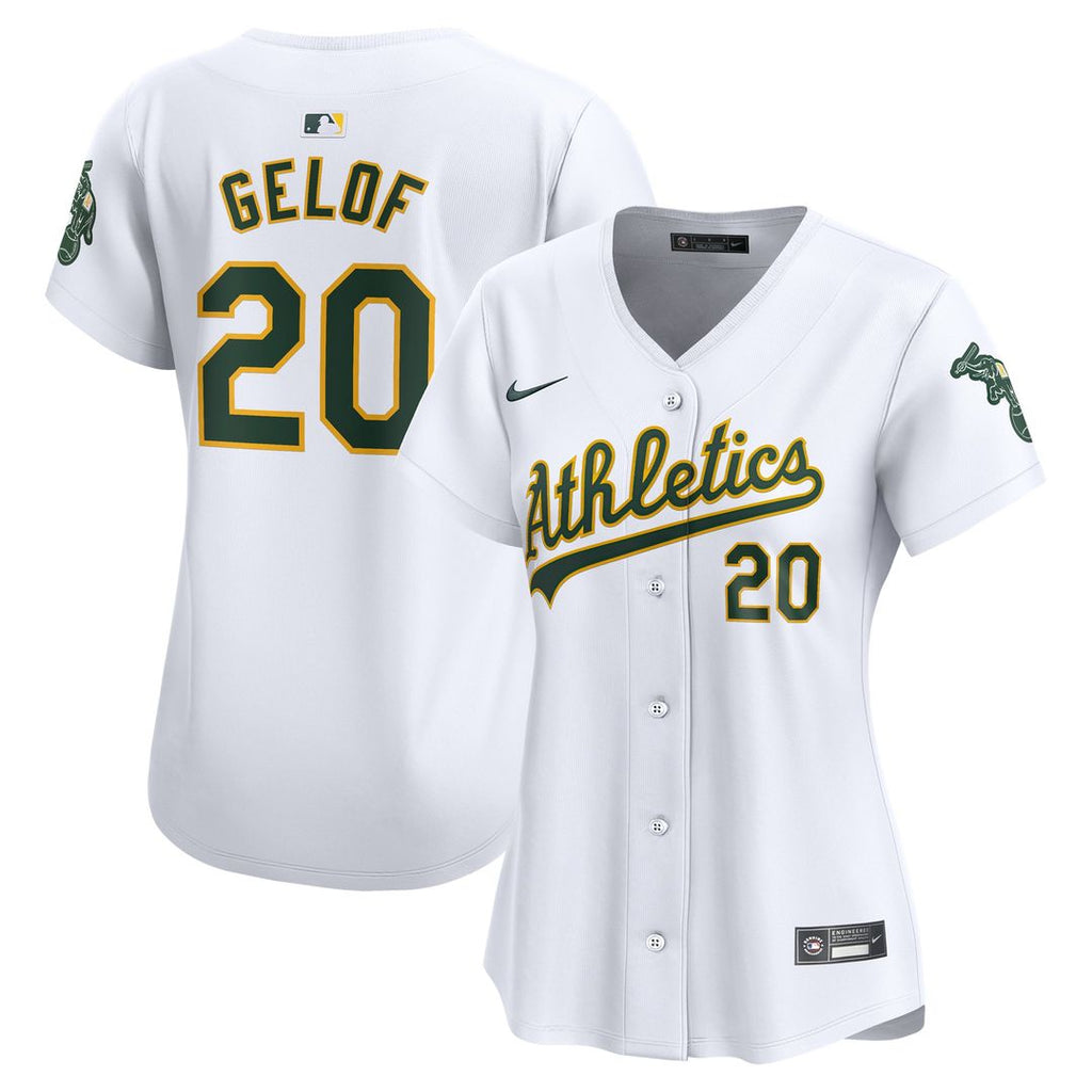 Zack Gelof Athletics Women's Home Jersey – White