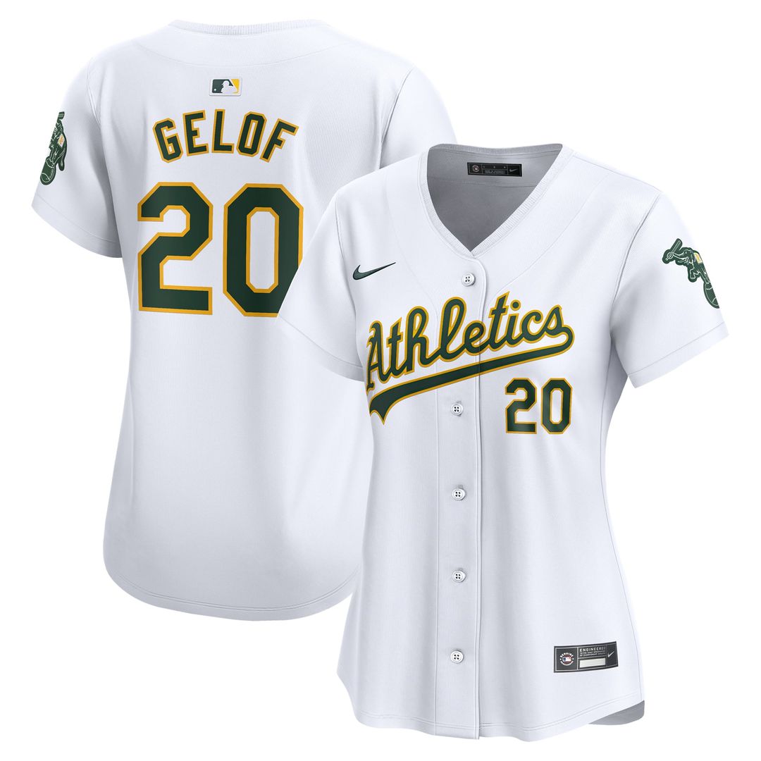 Zack Gelof Athletics Women's Home Jersey – White