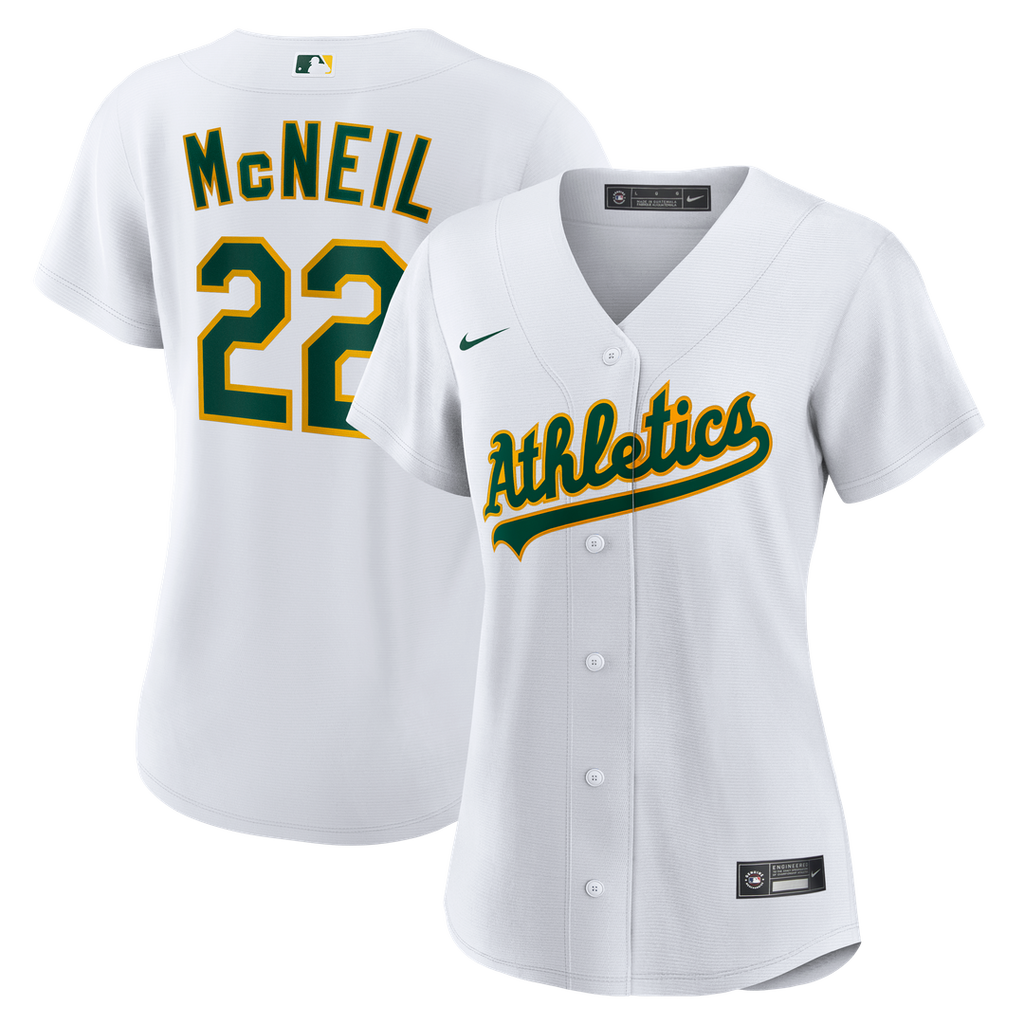 Jeff McNeil Athletics Women's Home Jersey - White