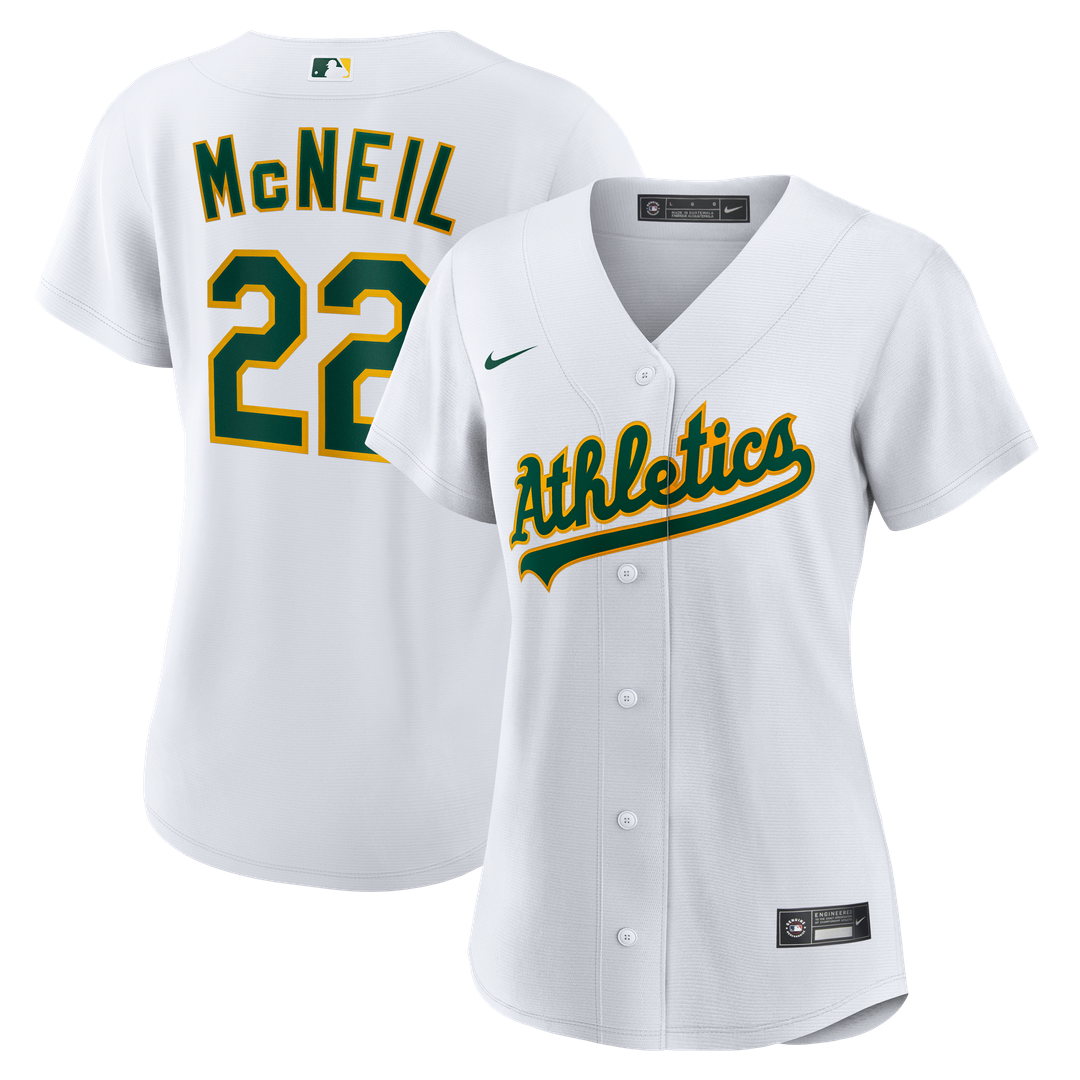 Jeff McNeil Athletics Women's Home Jersey - White