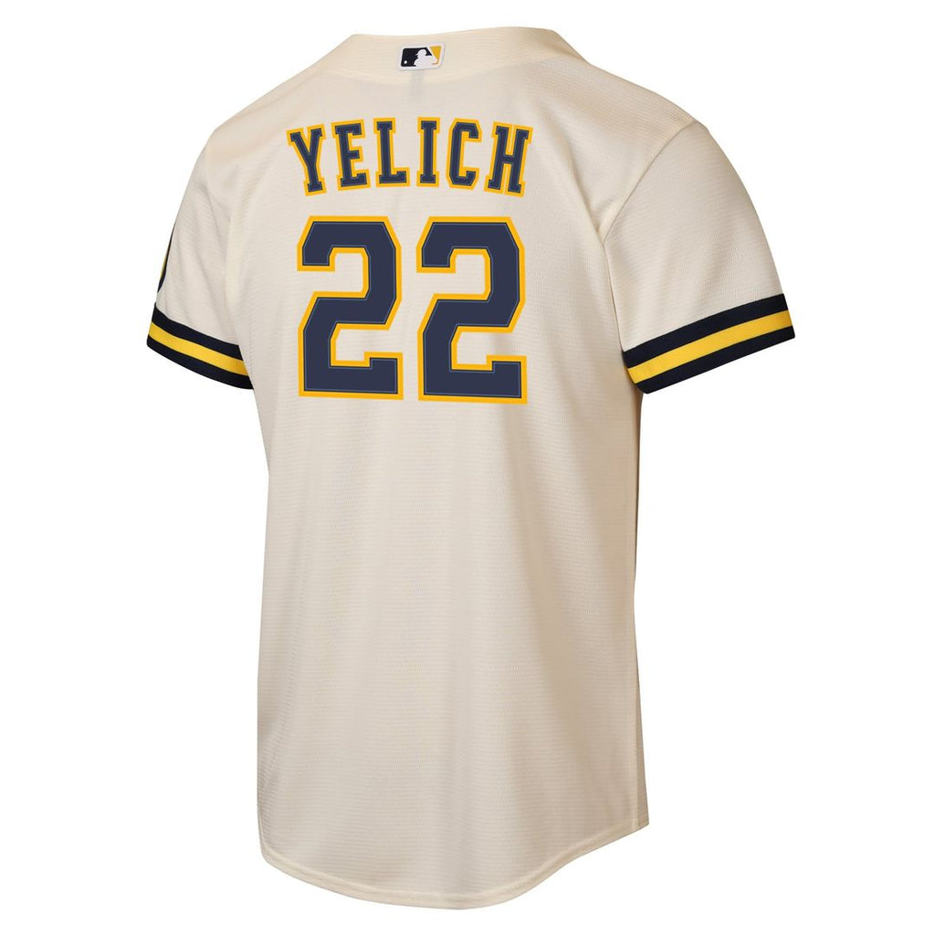 Christian Yelich Milwaukee Brewers Youth Road Jersey - Powder Blue