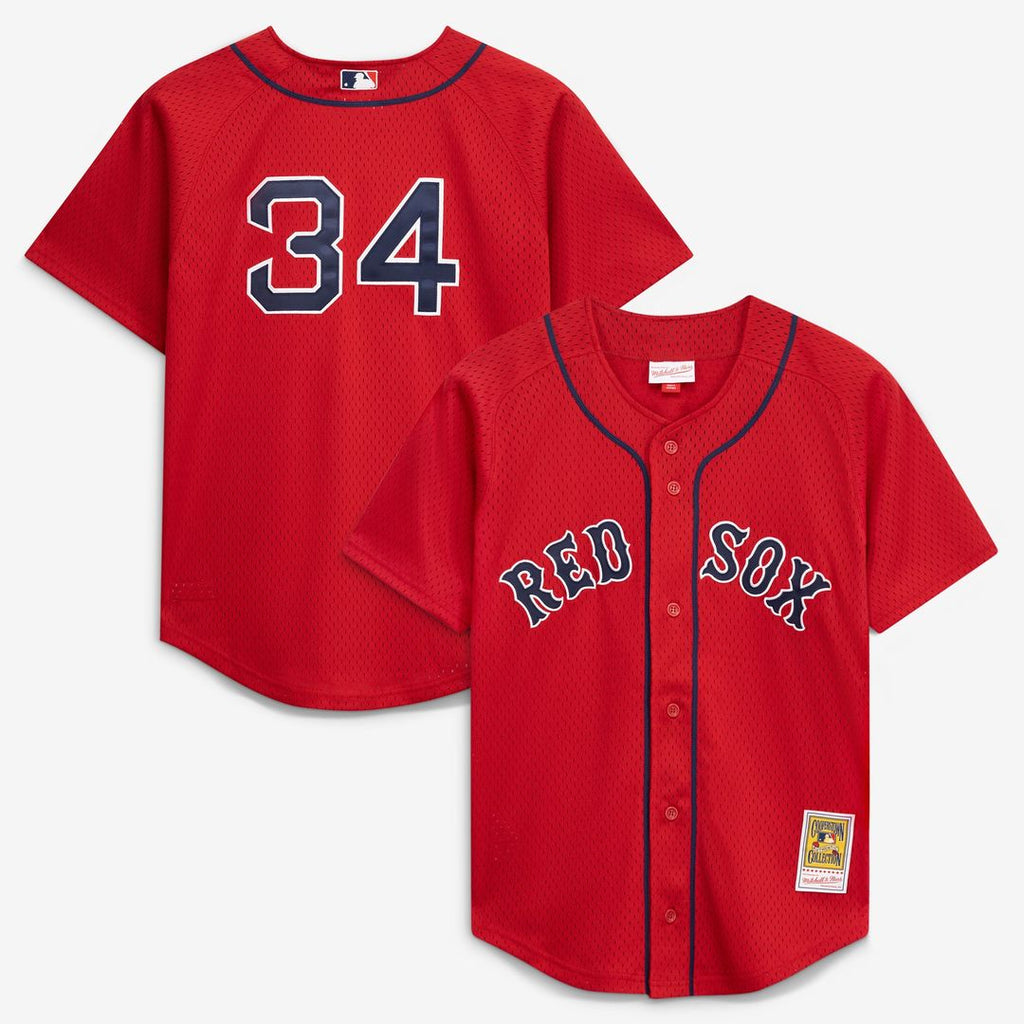 David Ortiz Boston Red Sox Toddler Mesh Jersey - Red