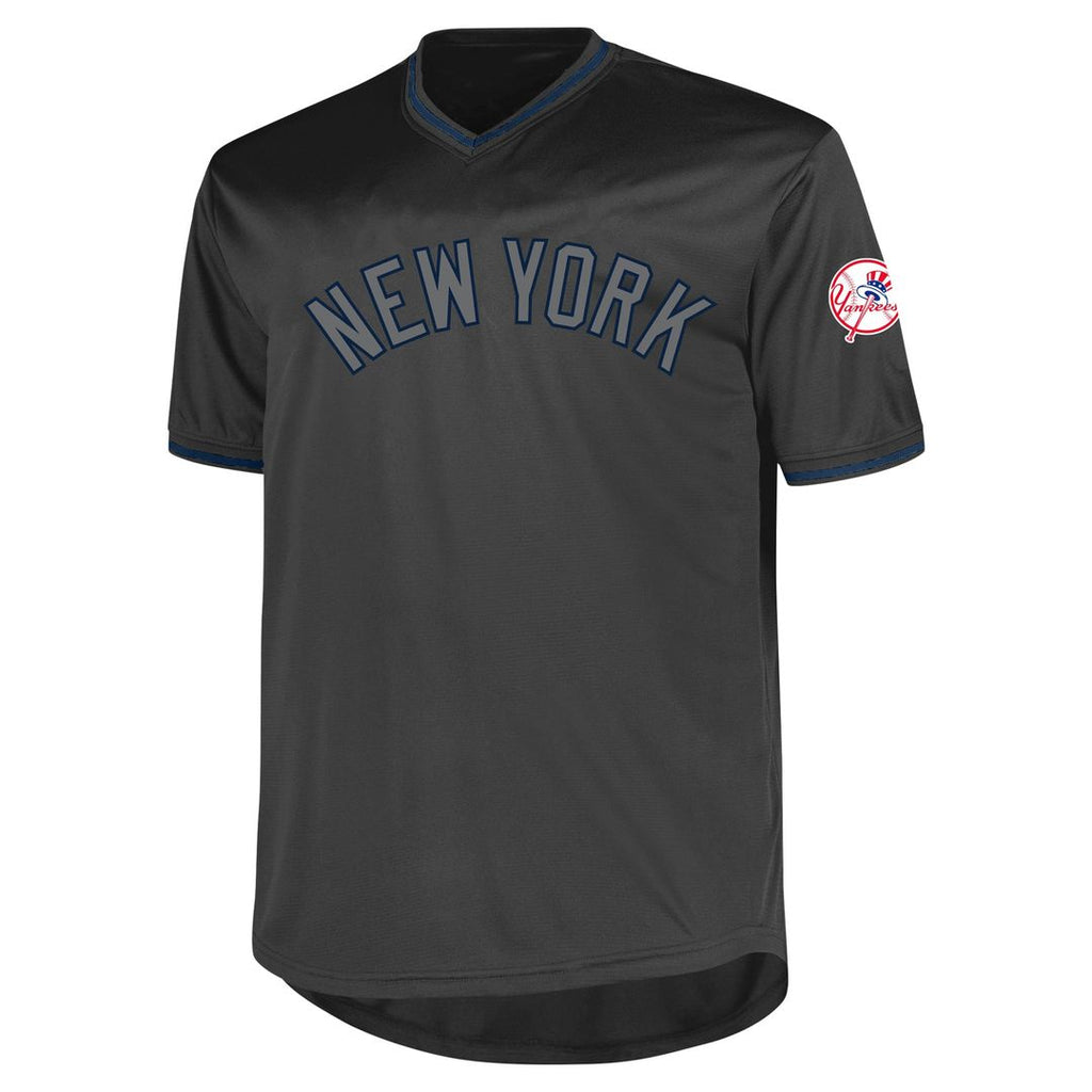 New York Yankees Big & Tall Pop Fashion Jersey - Charcoal