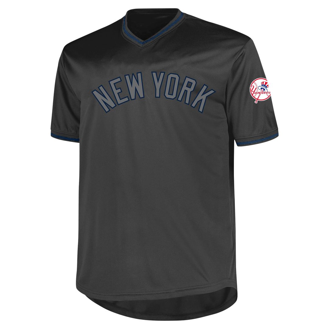 New York Yankees Big & Tall Pop Fashion Jersey - Charcoal