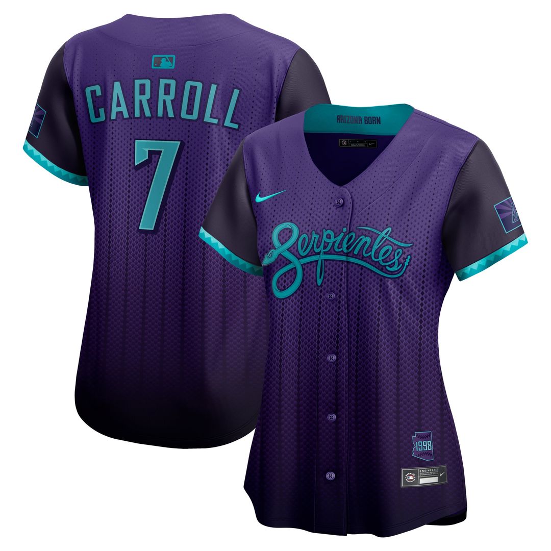 Corbin Carroll Arizona Diamondbacks Women's 2025 Jersey - Purple