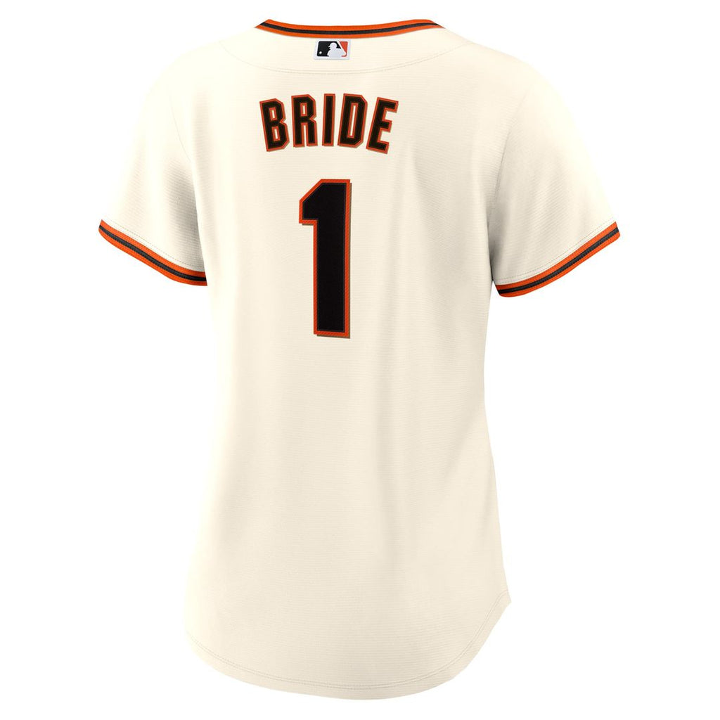 San Francisco Giants Women's #1 Bride Home Jersey - White