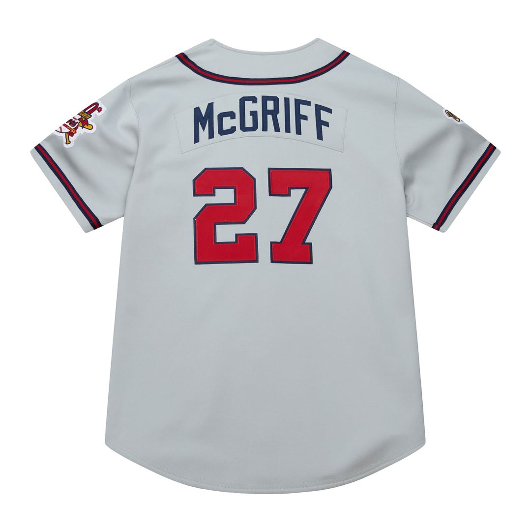 Fred McGriff Atlanta Braves 1995 Throwback Jersey - Gray