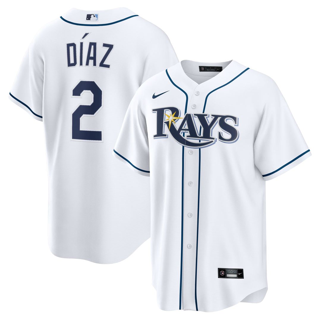 Yandy Díaz Tampa Bay Rays Home Jersey - White