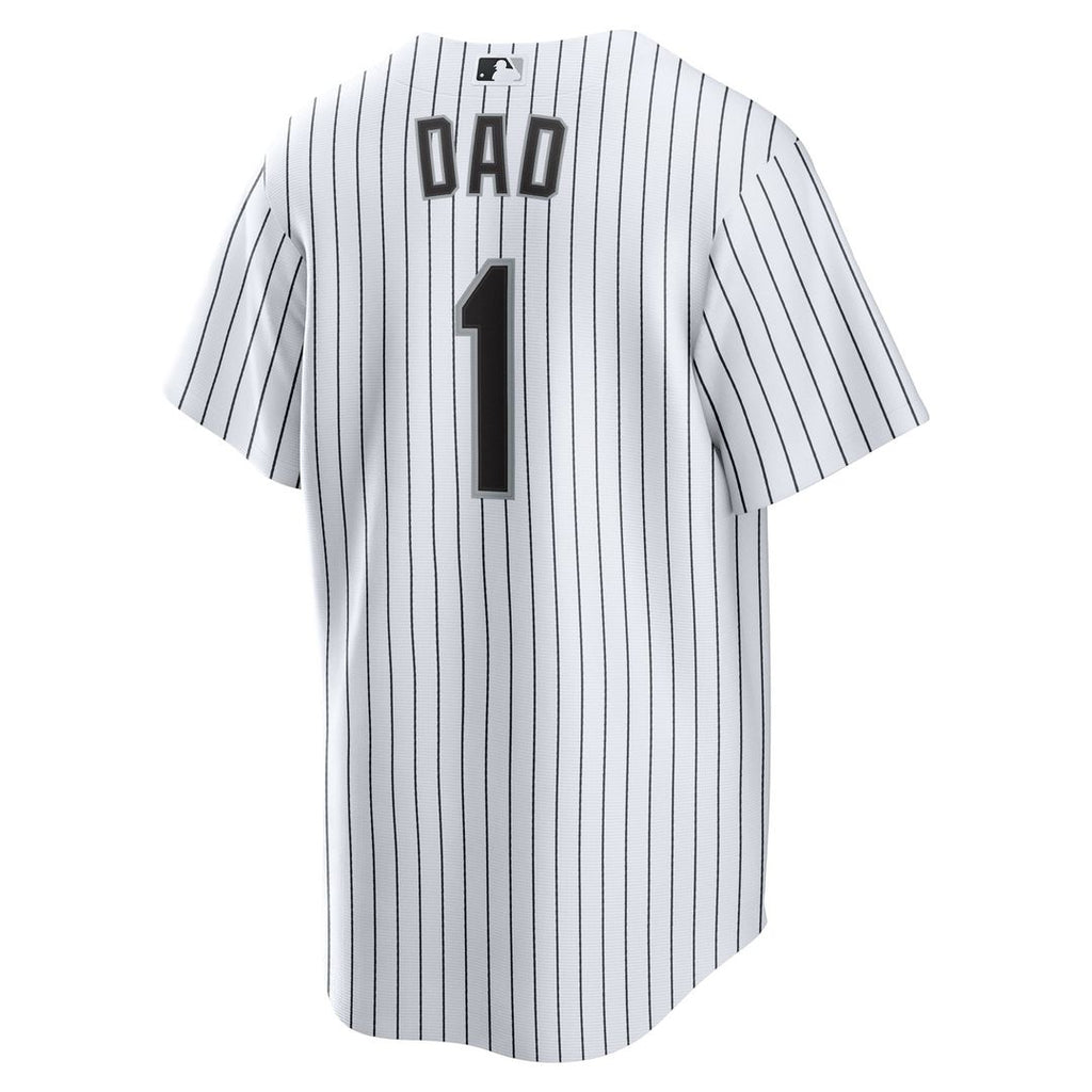 Chicago White Sox #1 Dad Home Jersey - White