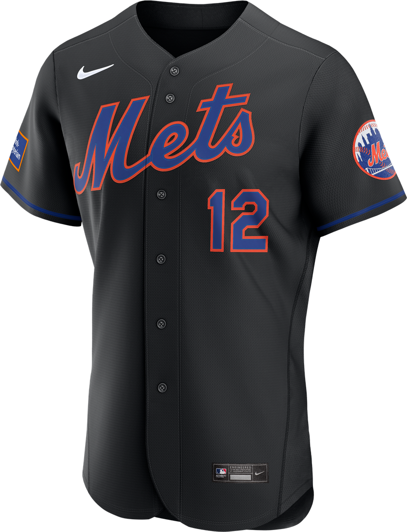 Francisco Lindor New York Mets Home Authentic Sponsor Patch Jersey - White