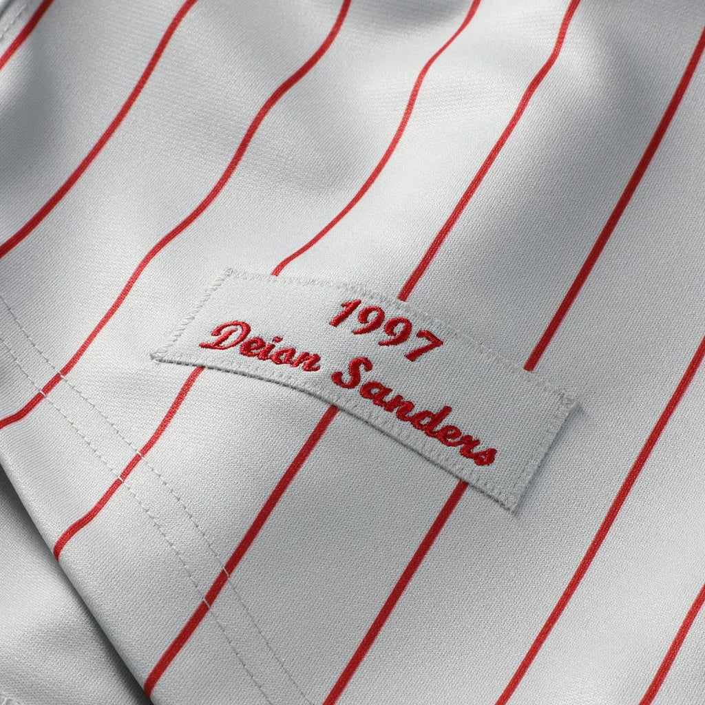 Deion Sanders Cincinnati Reds 1997 Jersey - Gray
