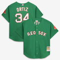 David Ortiz Boston Red Sox Mesh Jersey - Kelly Green