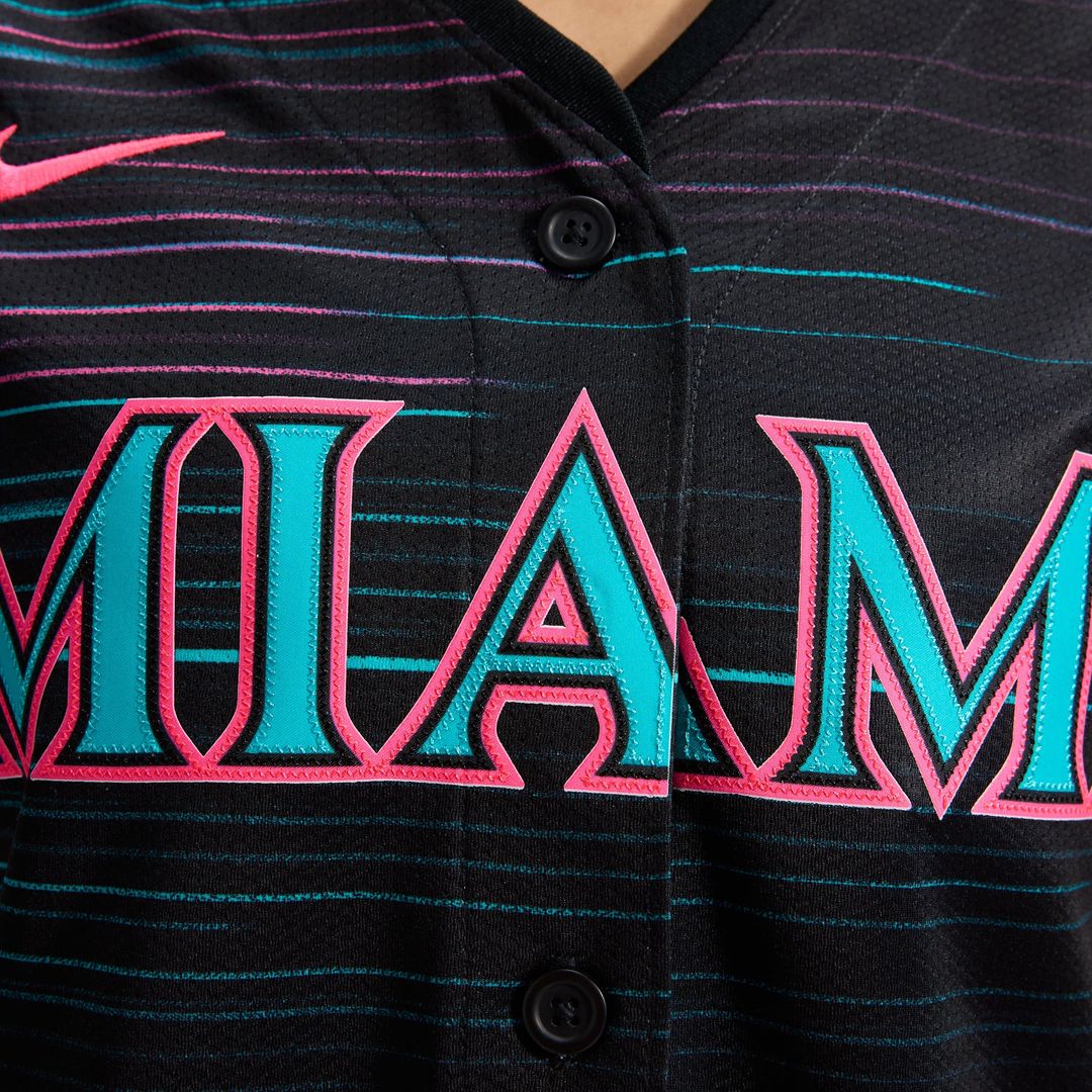 Miami Marlins Women's 2025 Jersey - Black
