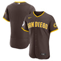 San Diego Padres Road Sponsor Patch Jersey - Brown