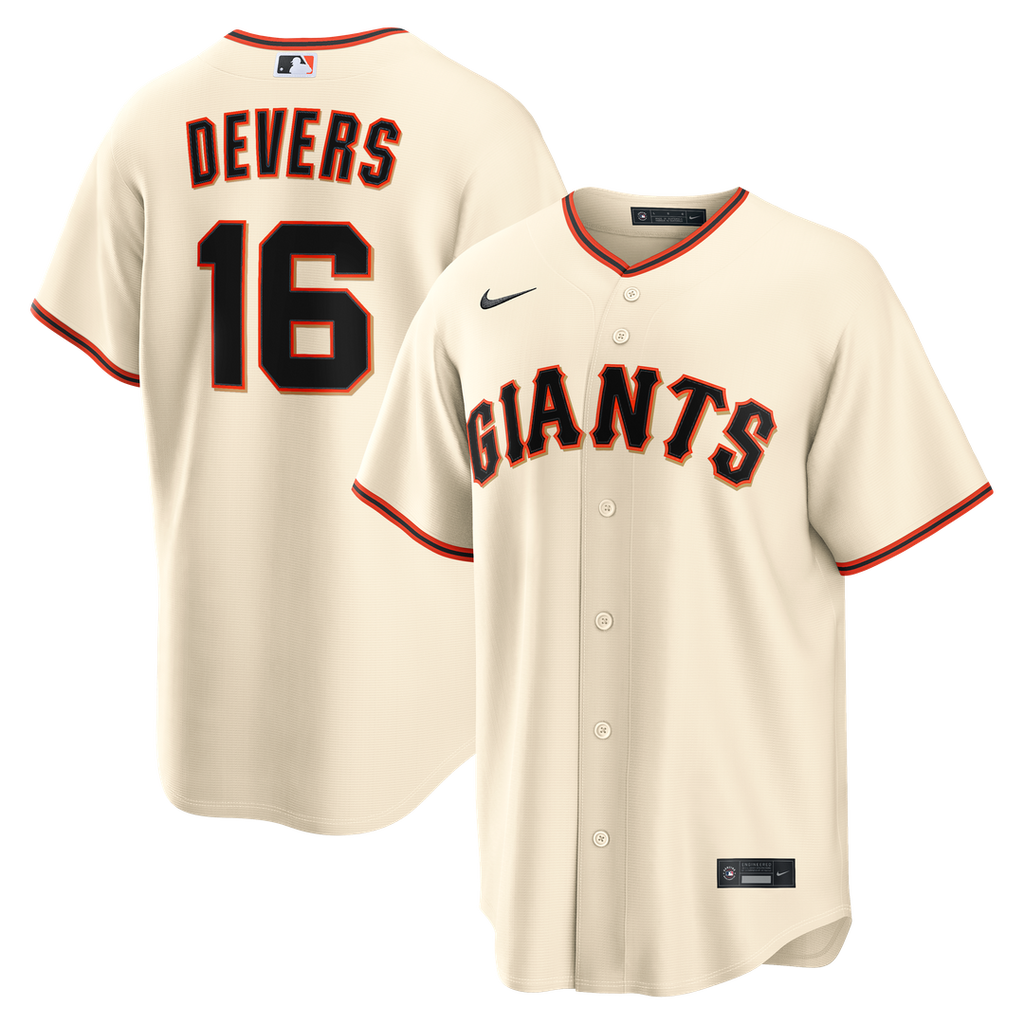 Rafael Devers San Francisco Giants Home Jersey - Cream