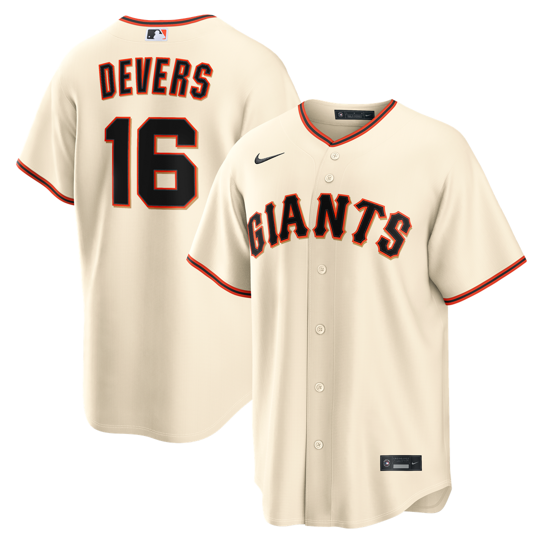 Rafael Devers San Francisco Giants Home Jersey - Cream