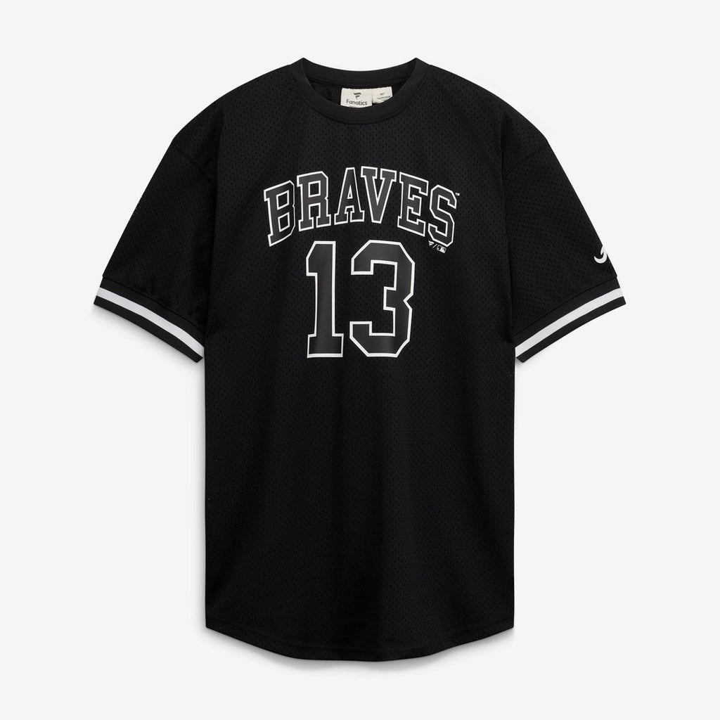 Ronald Acuña Jr. Atlanta Braves Big & Tall Heavyweight Mesh Jersey - Black/White