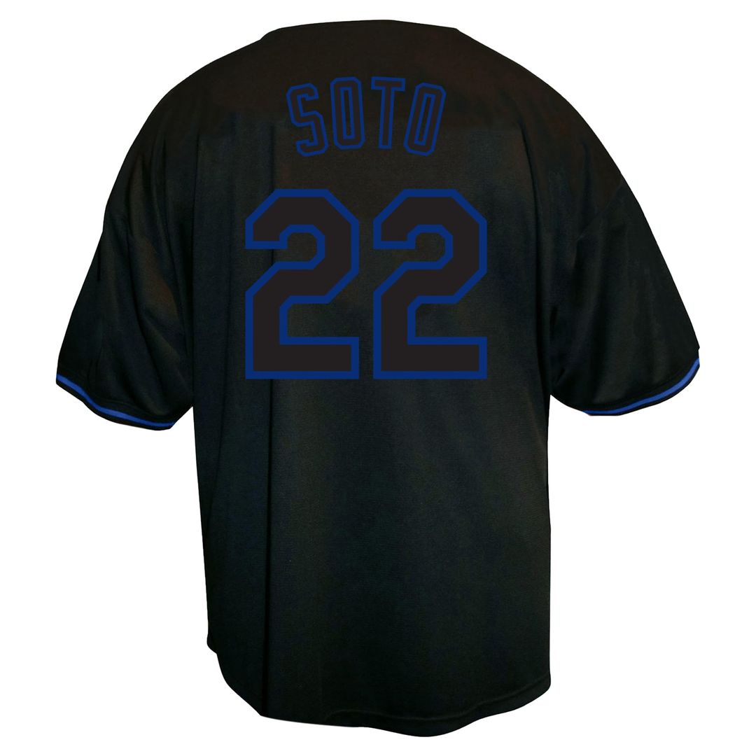 Juan Soto New York Mets Big & Tall Pop Fashion Jersey - Black