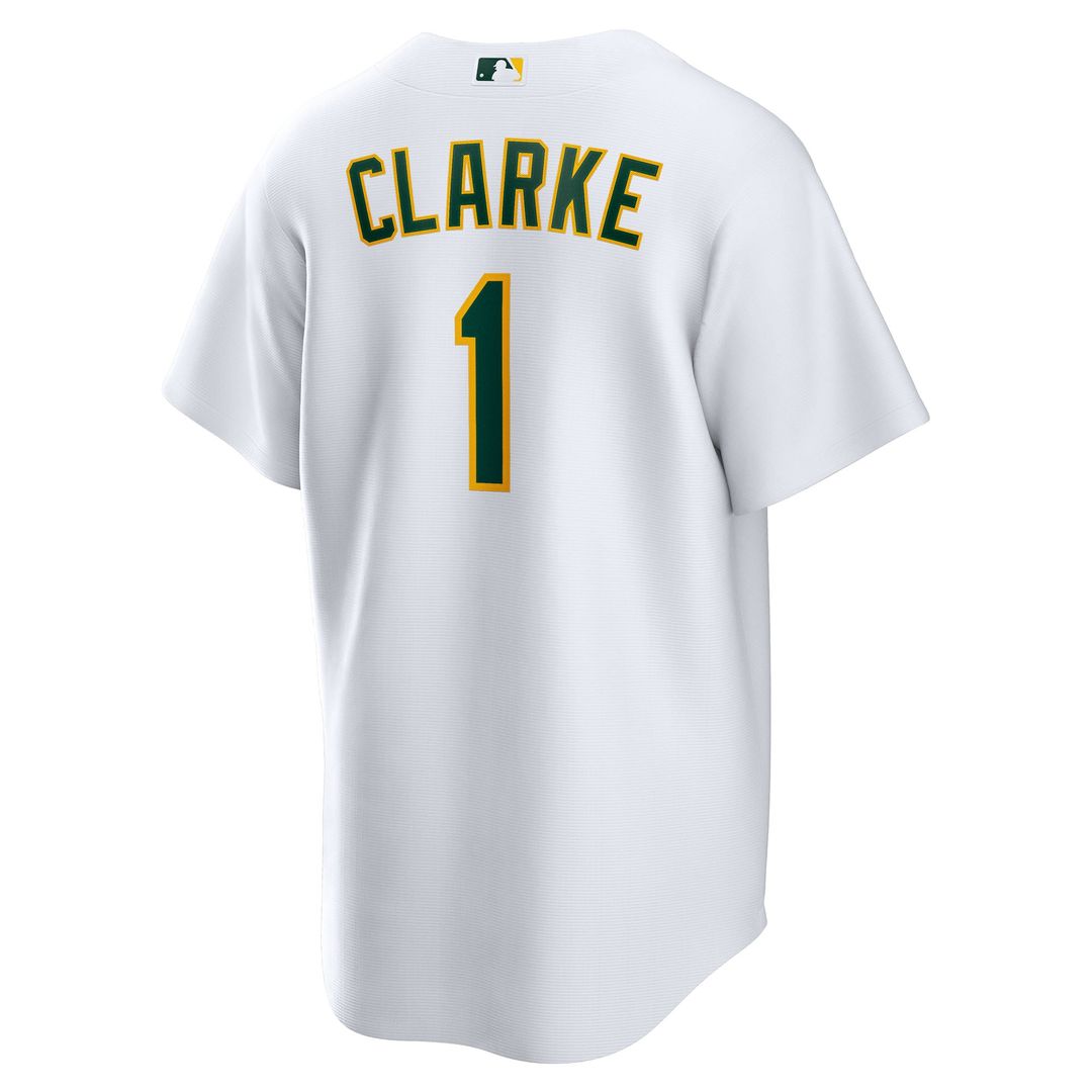 Denzel Clarke Athletics Home Jersey - White