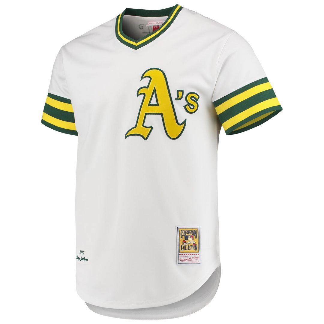 Reggie Jackson Athletics 1972 Jersey - White