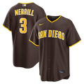 Jackson Merrill San Diego Padres Road Jersey - Brown