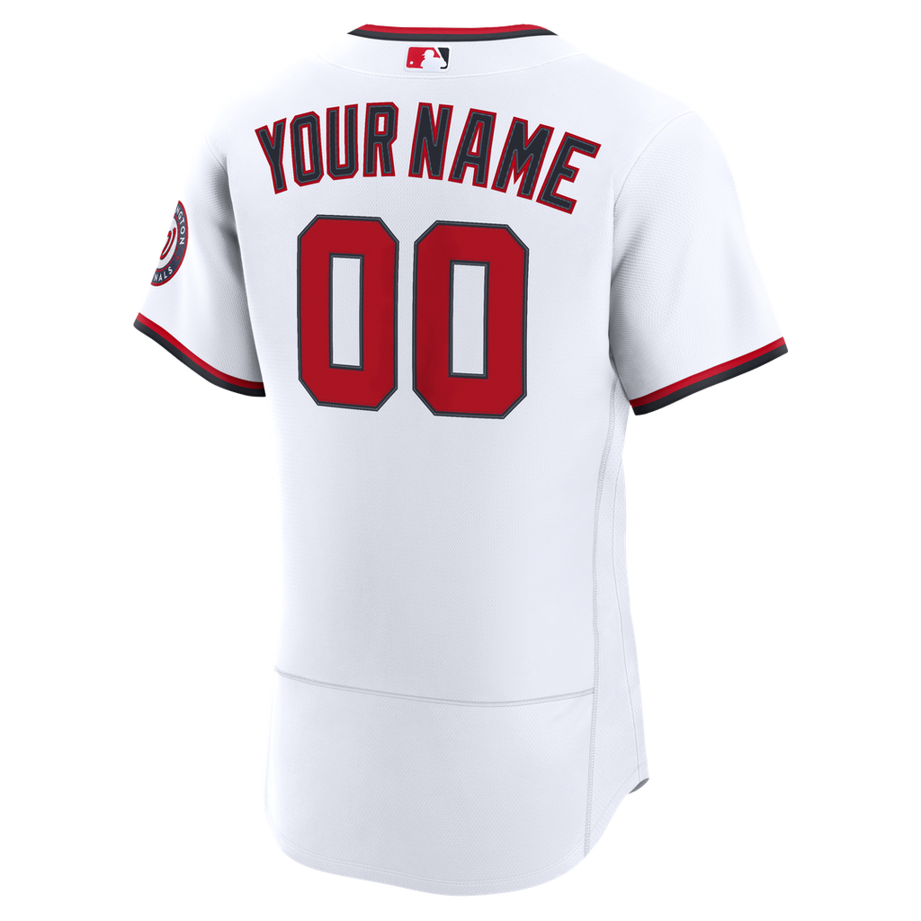 Washington Nationals Home Authentic Custom Jersey - White