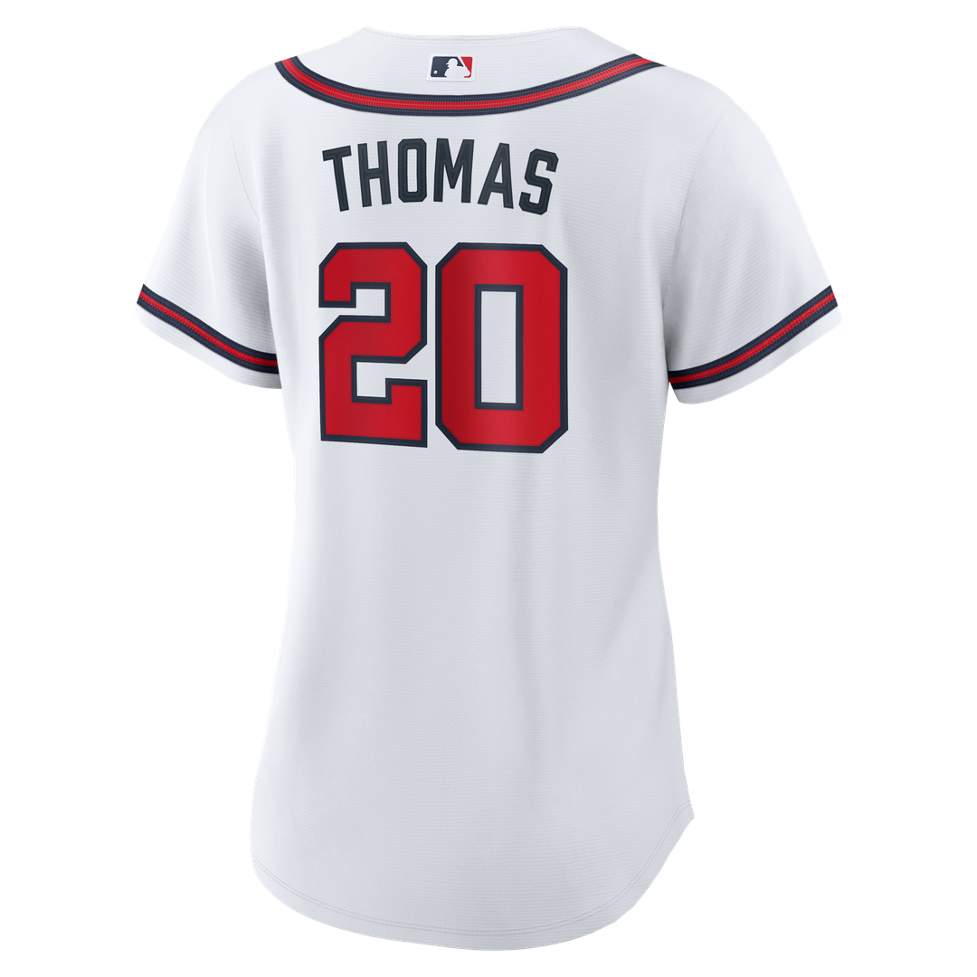Lane Thomas Atlanta Braves Women's Home Jersey - White