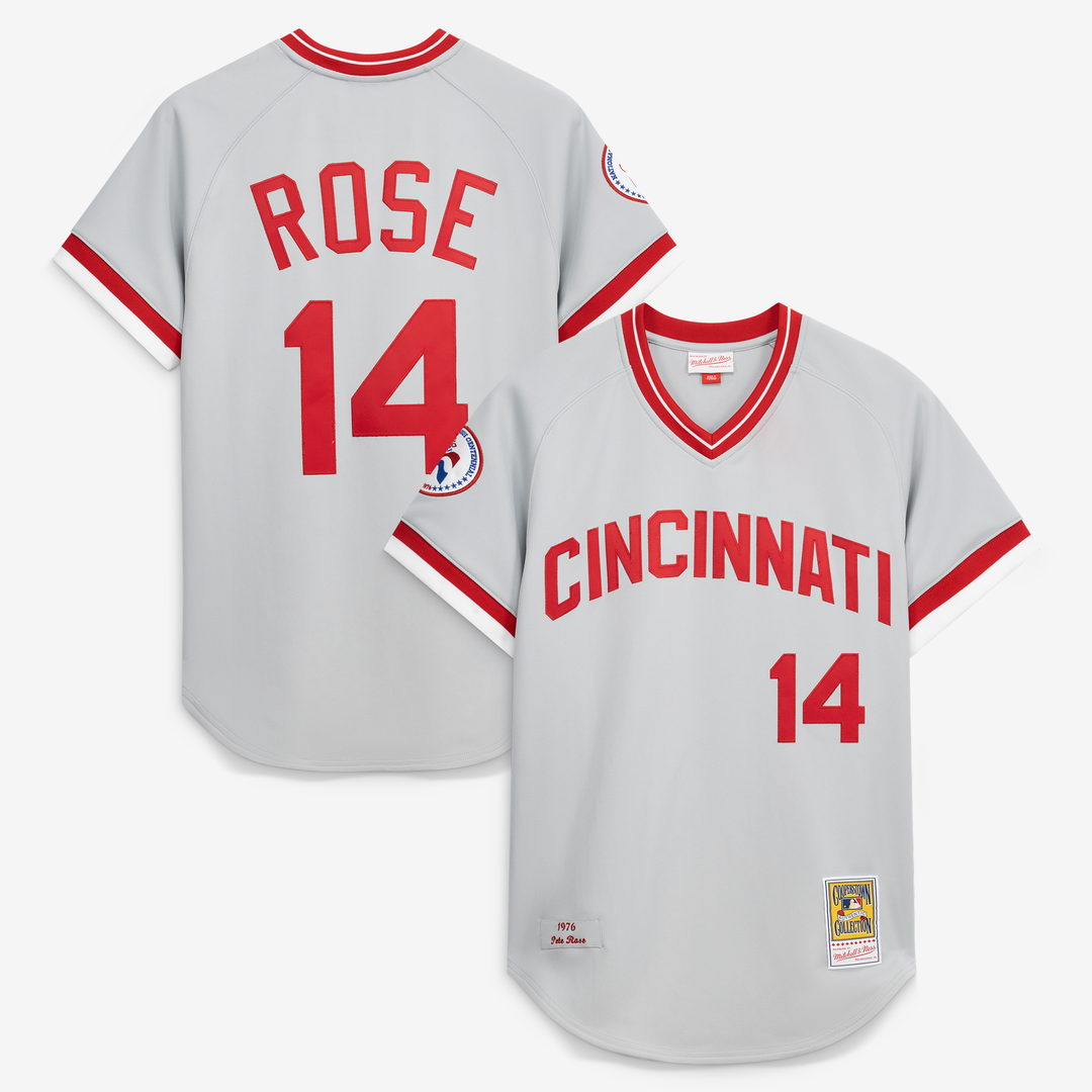 Pete Rose Cincinnati Reds 1976 Jersey - Gray