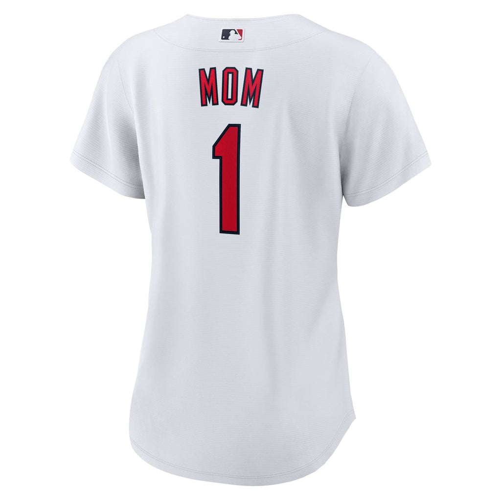St. Louis Cardinals Women's #1 Mom Home Jersey - White