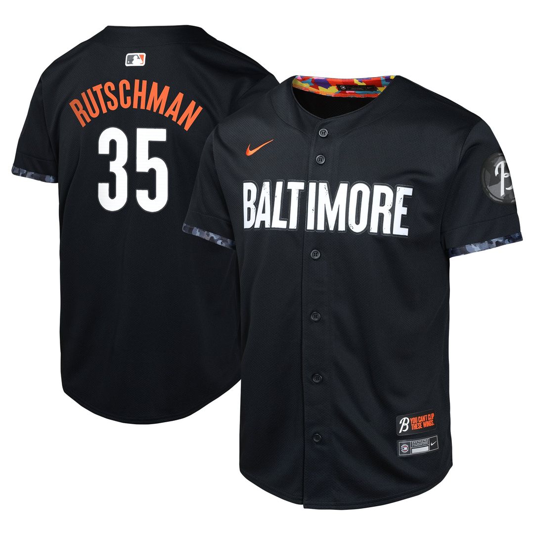 Adley Rutschman Baltimore Orioles Youth Jersey - Black