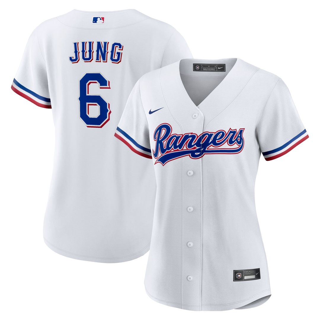 Josh Jung Texas Rangers Women's Home Jersey - White