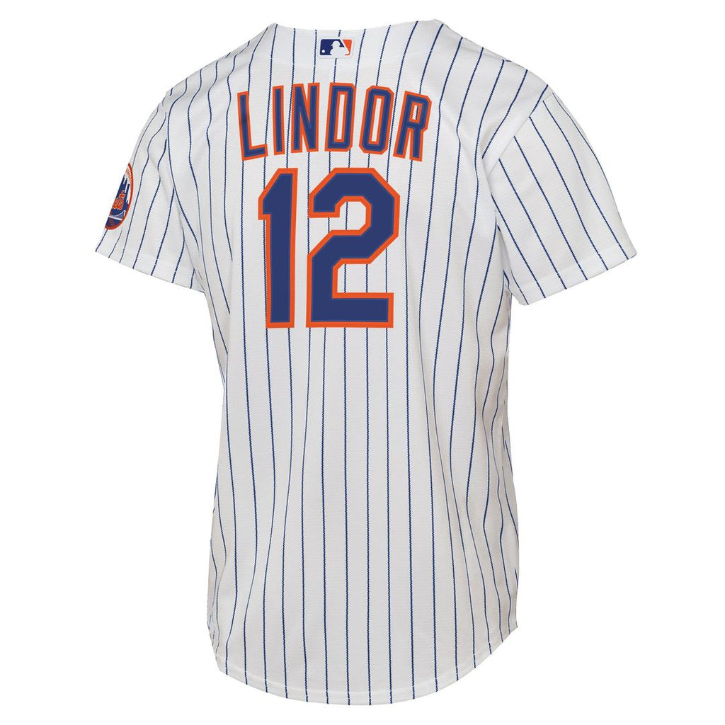 Francisco Lindor New York Mets Youth Road Jersey - Gray
