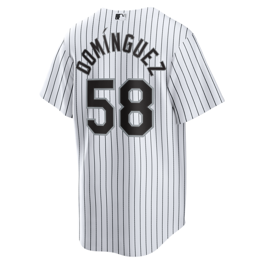 Seranthony Domínguez Chicago White Sox Home Jersey - White