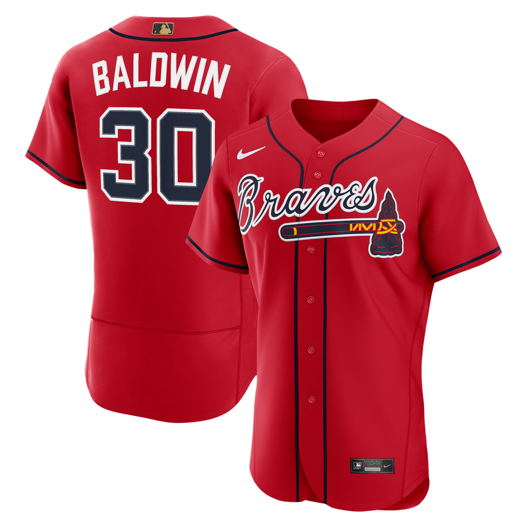 Drake Baldwin Atlanta Braves Awards Jersey - Red