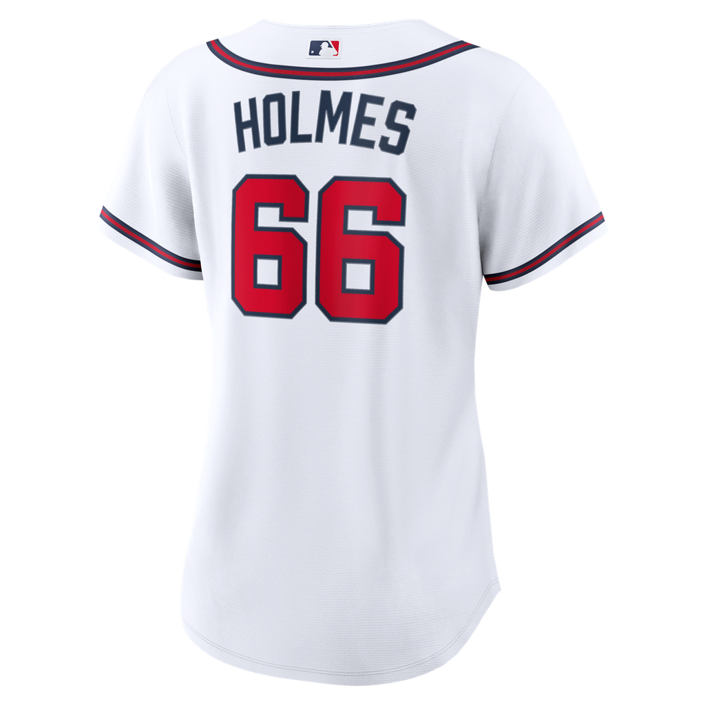 Grant Holmes Atlanta Braves Women's Home Jersey - White