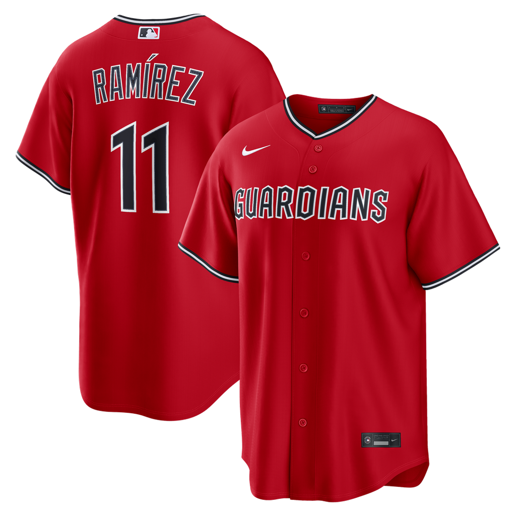 José Ramírez Cleveland Guardians Alternate Jersey - Red